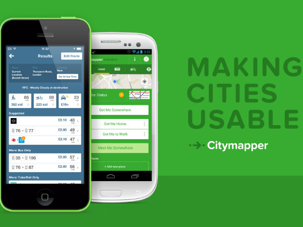 東京でもスタート！世界で人気のシンプル経路検索アプリ「Citymapper」とは？