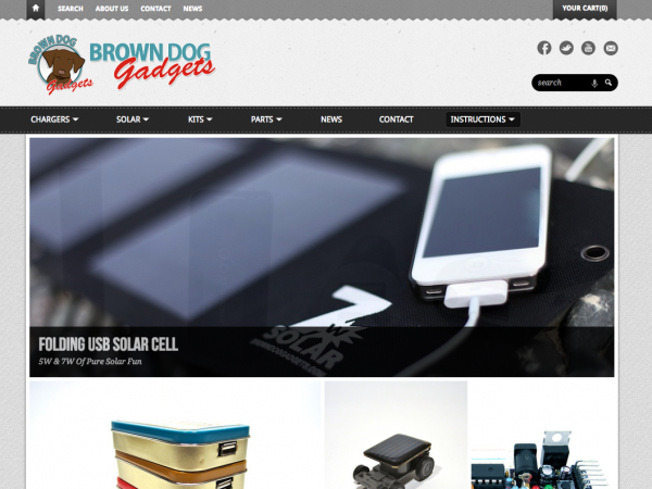 Brown dog gadgets