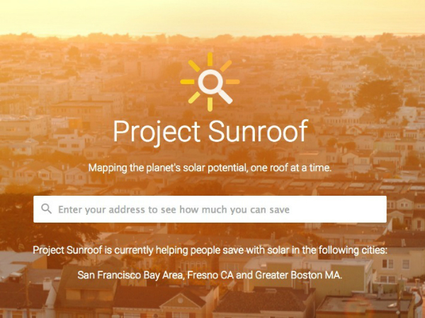 グーグルのソーラーパネル適性診断ツール「Project Sunroof」