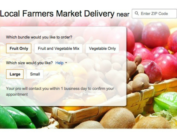 米アマゾンの新サービス「Local Farmers Market  Delivery」