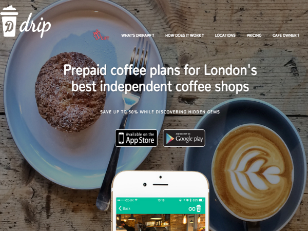 ロンドンのサードウェーブコーヒーがプリペイド式で楽しめるスマホアプリ「DripApp」
