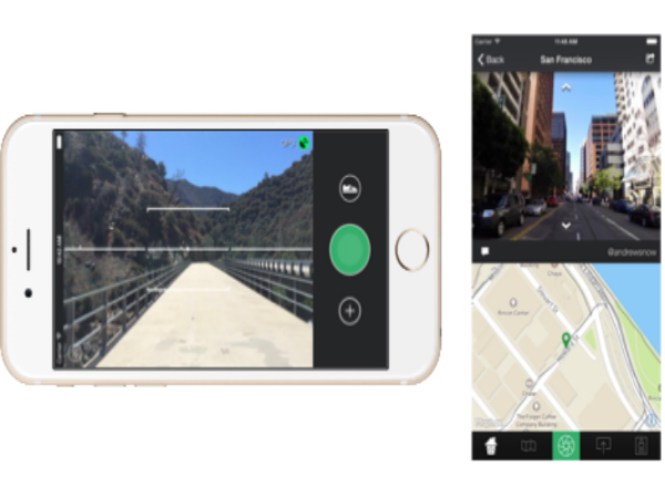 スマートフォンアプリ「Mapillary」のスクリーンショット