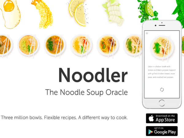 スープ麺のためのスマホアプリ「Noodler」