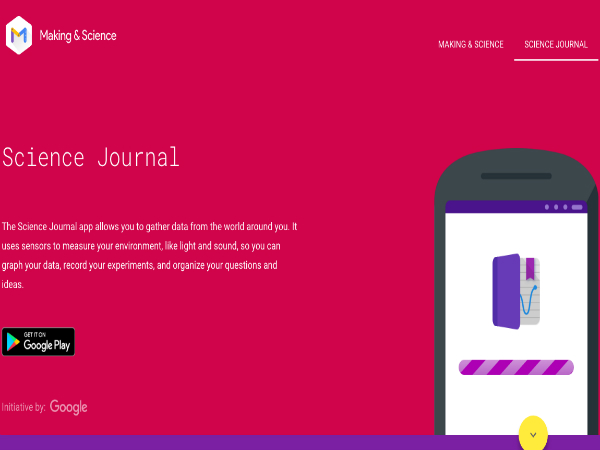 Making & Scienceがリリースした「Google Science Journal」