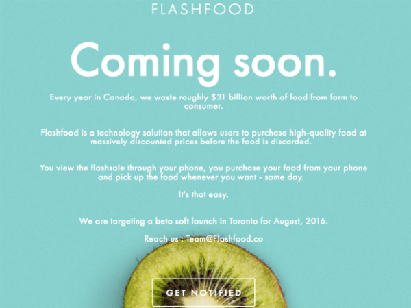 Flashfoodの公式ウェブサイト
