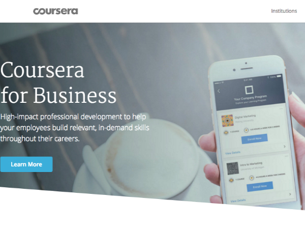 Courseraの企業向けサービス「Coursera for Business」
