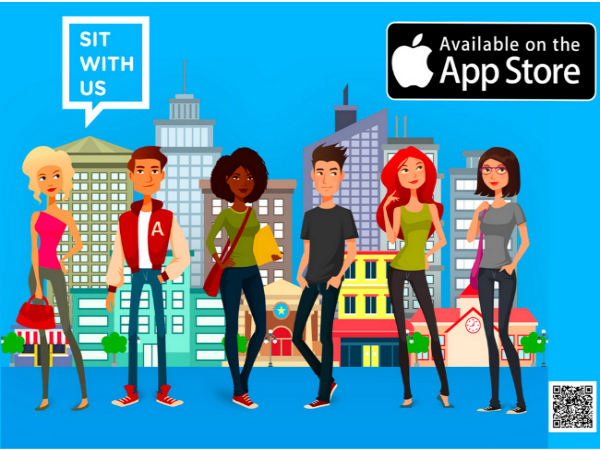 ランチメイトを探せるスマホアプリ「Sit With Us」