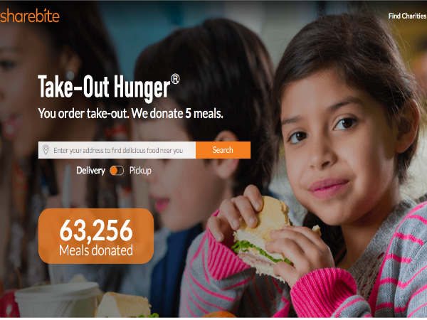 1オーダーにつき子ども1食分を寄付するフードデリバリーサービス「ShareBite」