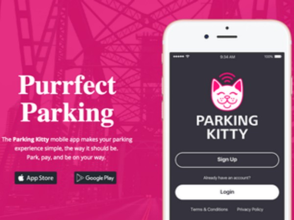 ポートランドのキャッシュレス型パーキングメーター「Parking Kitty」