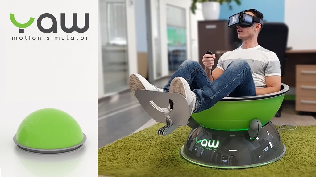 Vrの世界に連動して上下左右に動くシミュレーター Yaw Vr はポータブル Techable テッカブル