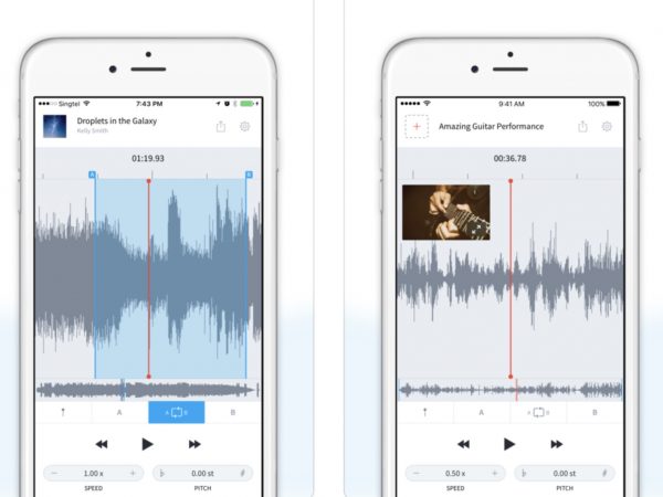スピードや音程を自由に変えられるiosアプリ Audiostretch は音楽の友 Techable テッカブル