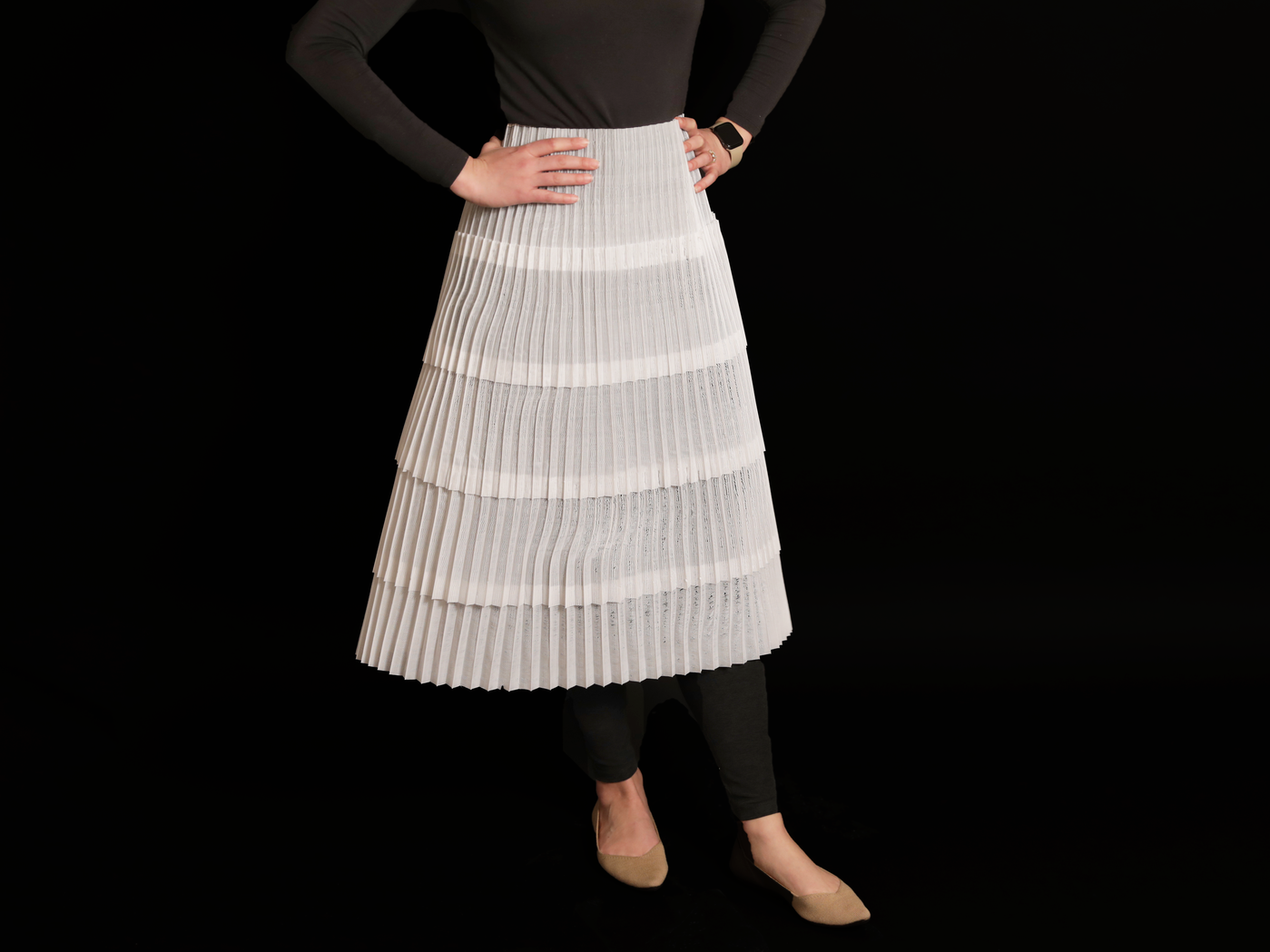 MITメディアラボの「DefeXtiles」、安価な3Dプリンタでフルサイズのスカートも！