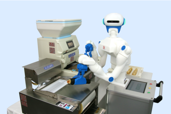 海苔巻き作りを自動化する人型協働ロボット「Foodly スズモコラボモデル」