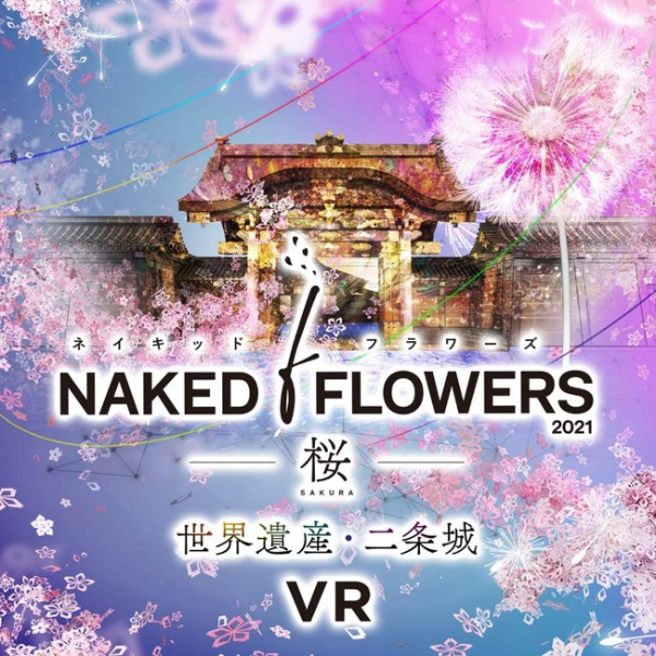 京都・二条城の桜をVRで楽しむ「NAKED FLOWERS 2021 −桜− 世界遺産・二条城 VR」