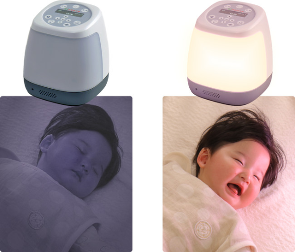 赤ちゃんの睡眠をサポートするAI搭載のスマートベッドライト「ainenne」