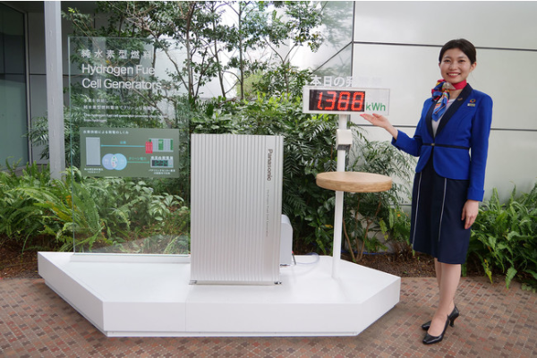 パナソニックセンター東京にて、電力を自給する純水素型燃料電池の実証を開始