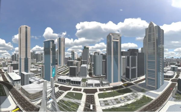 都市や建築の計画を等身大立体投影する「汐留サイバードーム」がリニューアル
