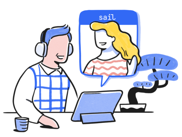 外国人と日本語で交流できるオンラインコミュニケーションサービス「Sail」