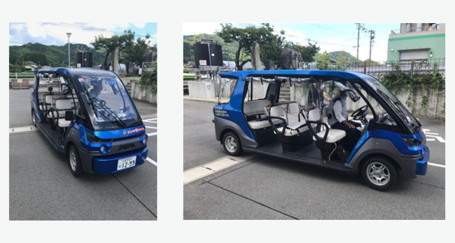 全国初、自動運転コミュニティバスとスマートバス停の連携。福岡県みやま市で実証実験