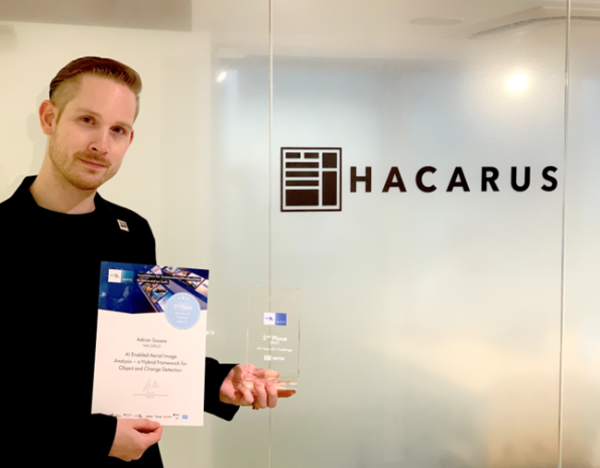HACARUSの衛星画像分析AI、欧州のインフラ保守関連コンペにて受賞
