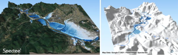 スペクティ、衛星とSNSの画像から高精度な浸水被害を推定する技術開発を加速