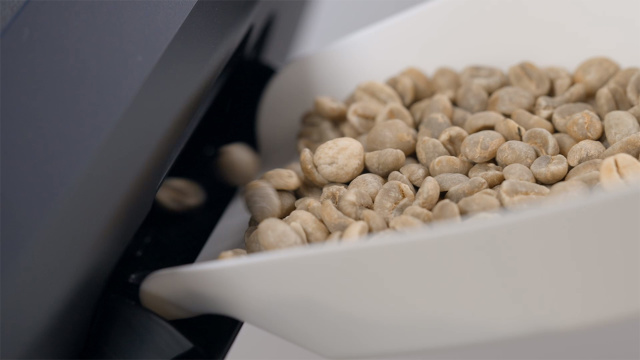 コーヒー豆の投入口の写真